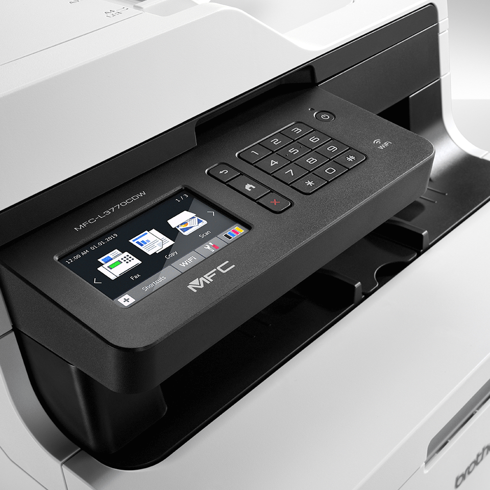 Brother MFCL3770CDW Stampante Multifunzione Colori LED, FAX, Copia,  Scansione Fronte/Retro Automatici, Rete Cablata, Wi-Fi, NFC, USB 2.0  Hi-Speed, ADF 50 Fogli, Touchscreen, Toner 1000 Pagine : Brother:  : Informatica