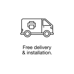 Free Delivery and Installation Icon 300x300px