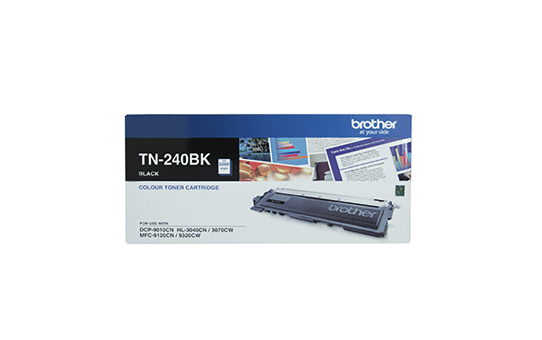 TN240BK black standard yield toner (2,200 pages) for Brother laser printer