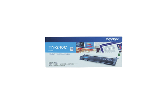 TN240C cyan standard yield toner (1,400 pages) for Brother laser printer